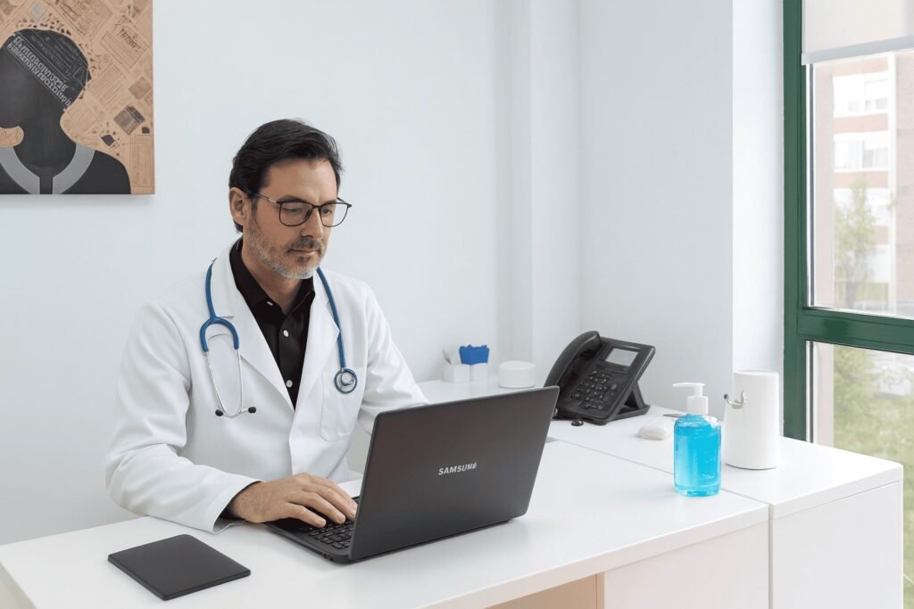 Médico en su oficina moderna 2 | FLMEDICA